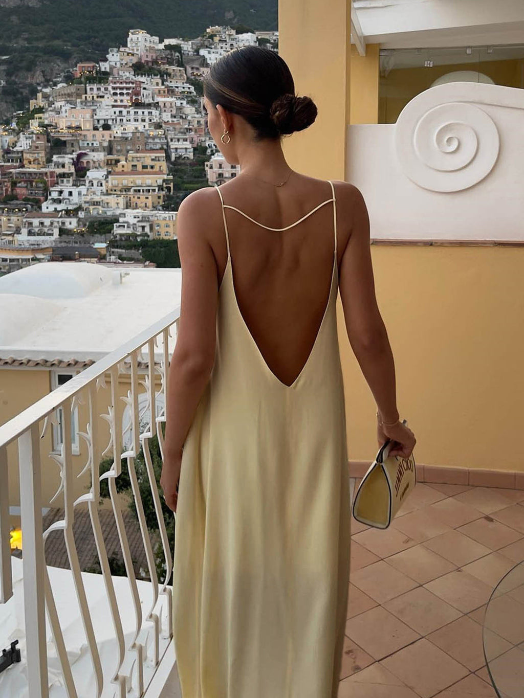 Getaway Girl Backless Satin Long Dress