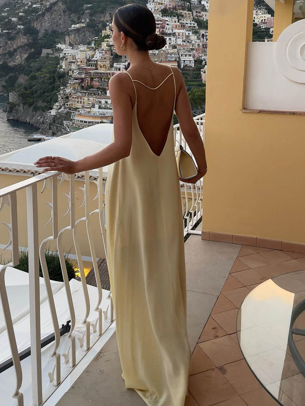 Getaway Girl Backless Satin Long Dress