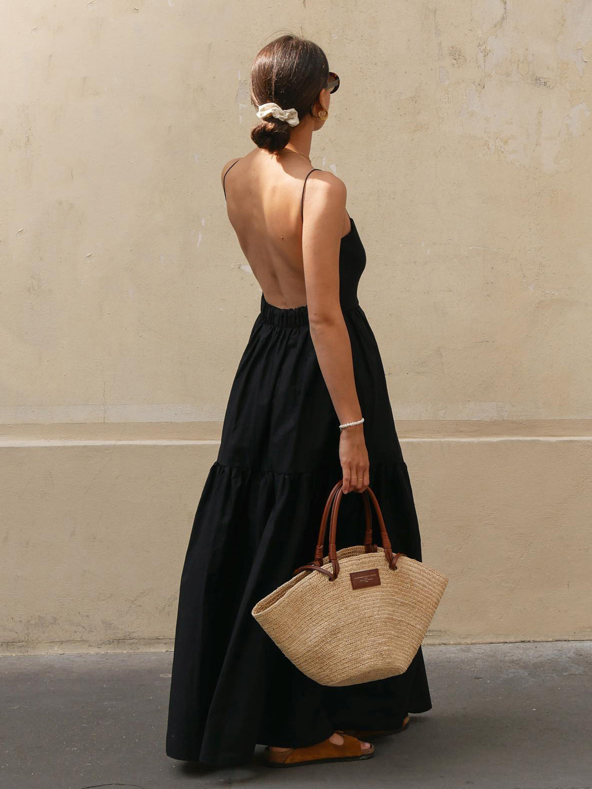 Bare Beauty Solid Backless Long Dress