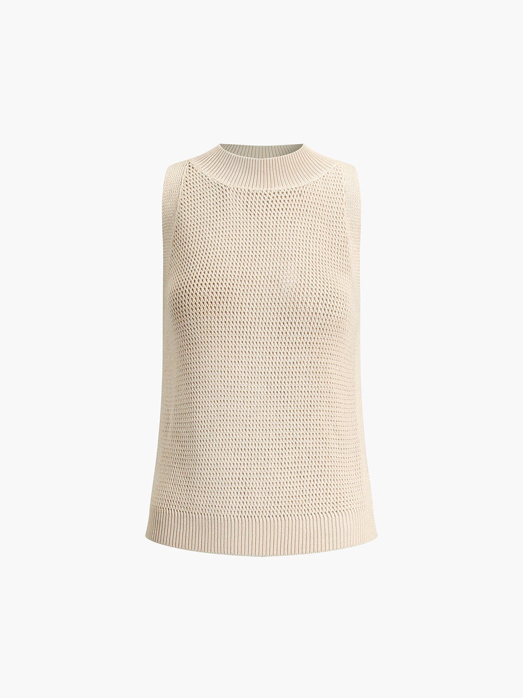 Breathe Easy Knit Hollow Tank Top