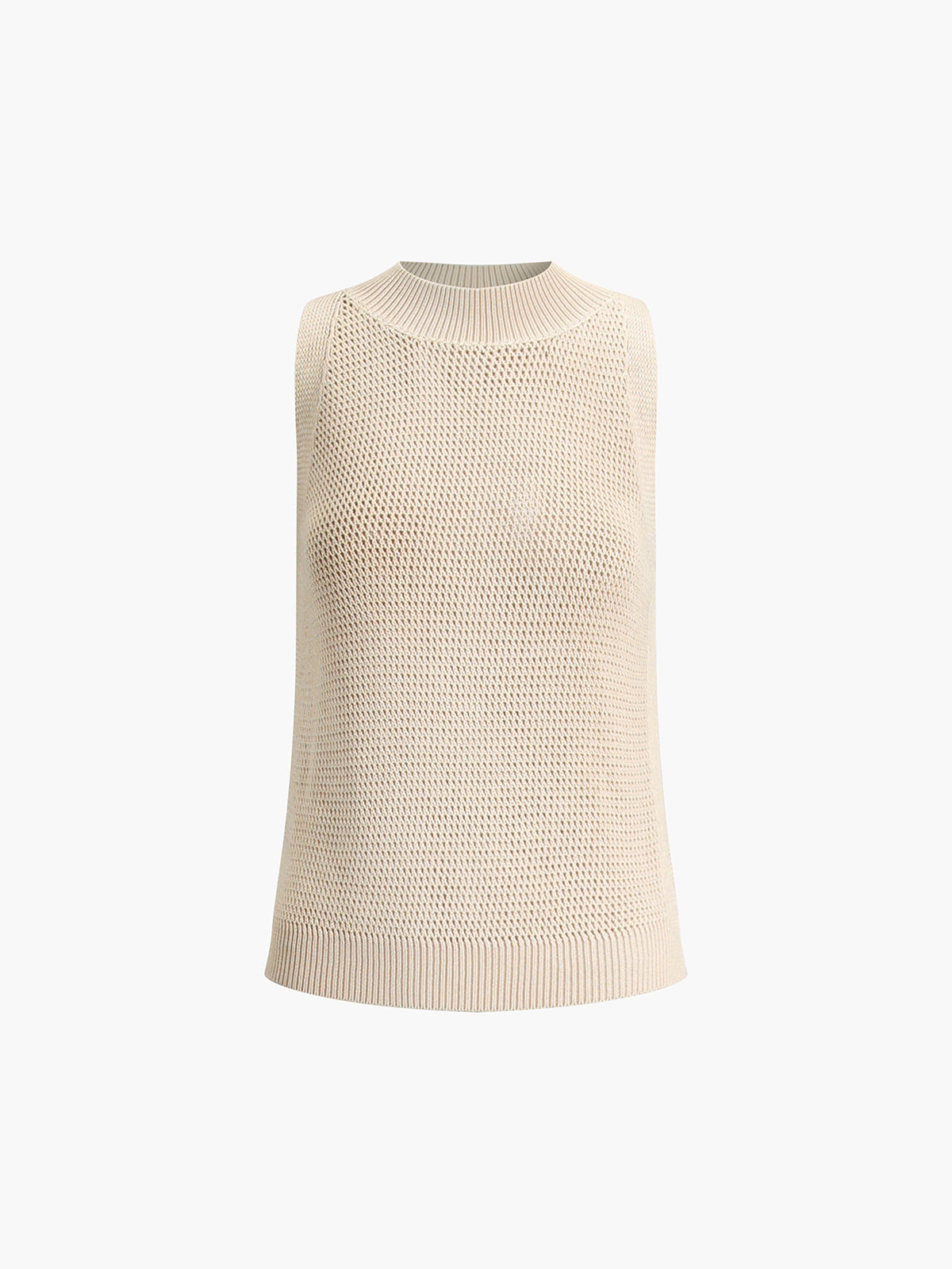 Breathe Easy Knit Hollow Tank Top