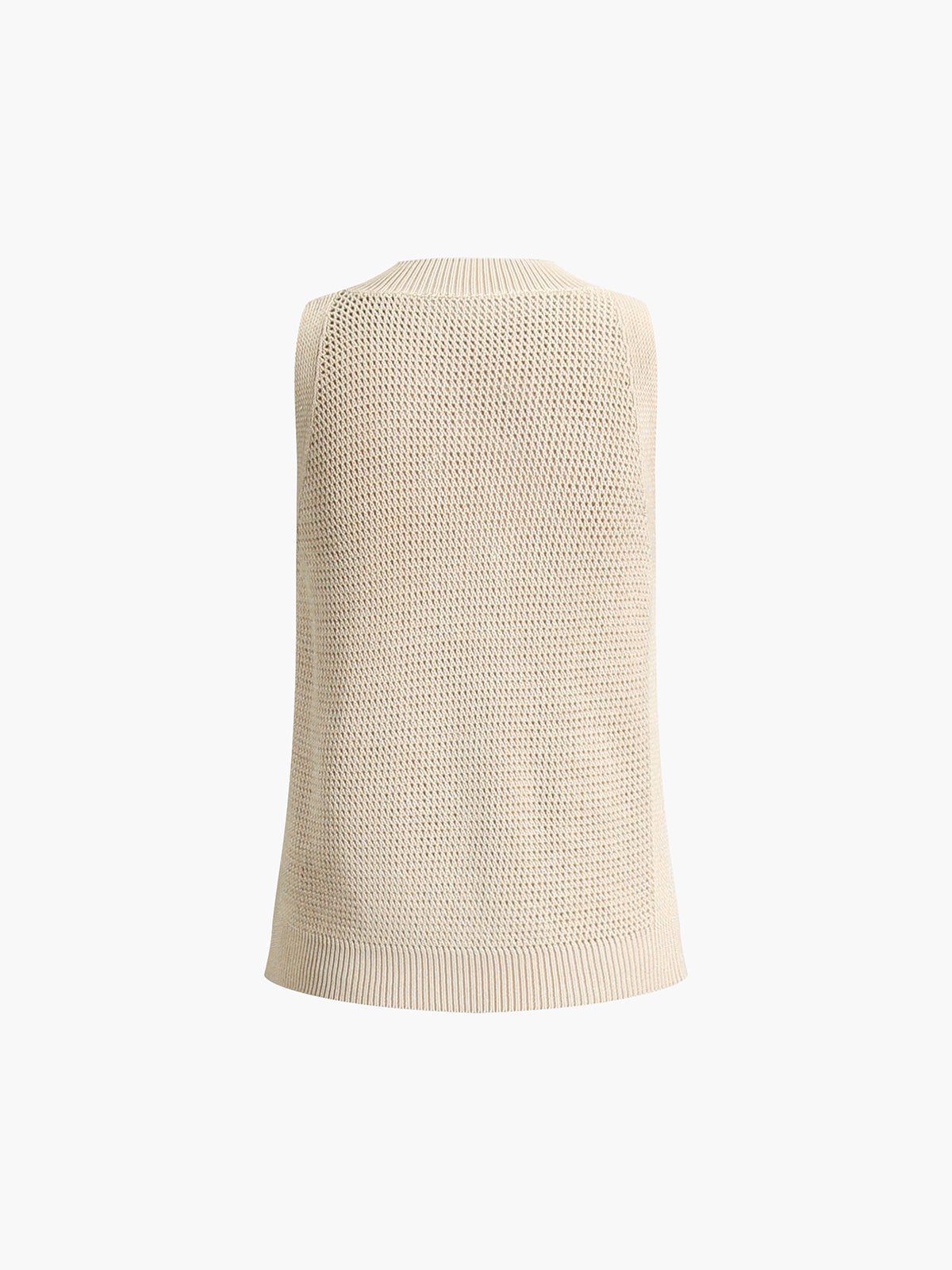 Breathe Easy Knit Hollow Tank Top