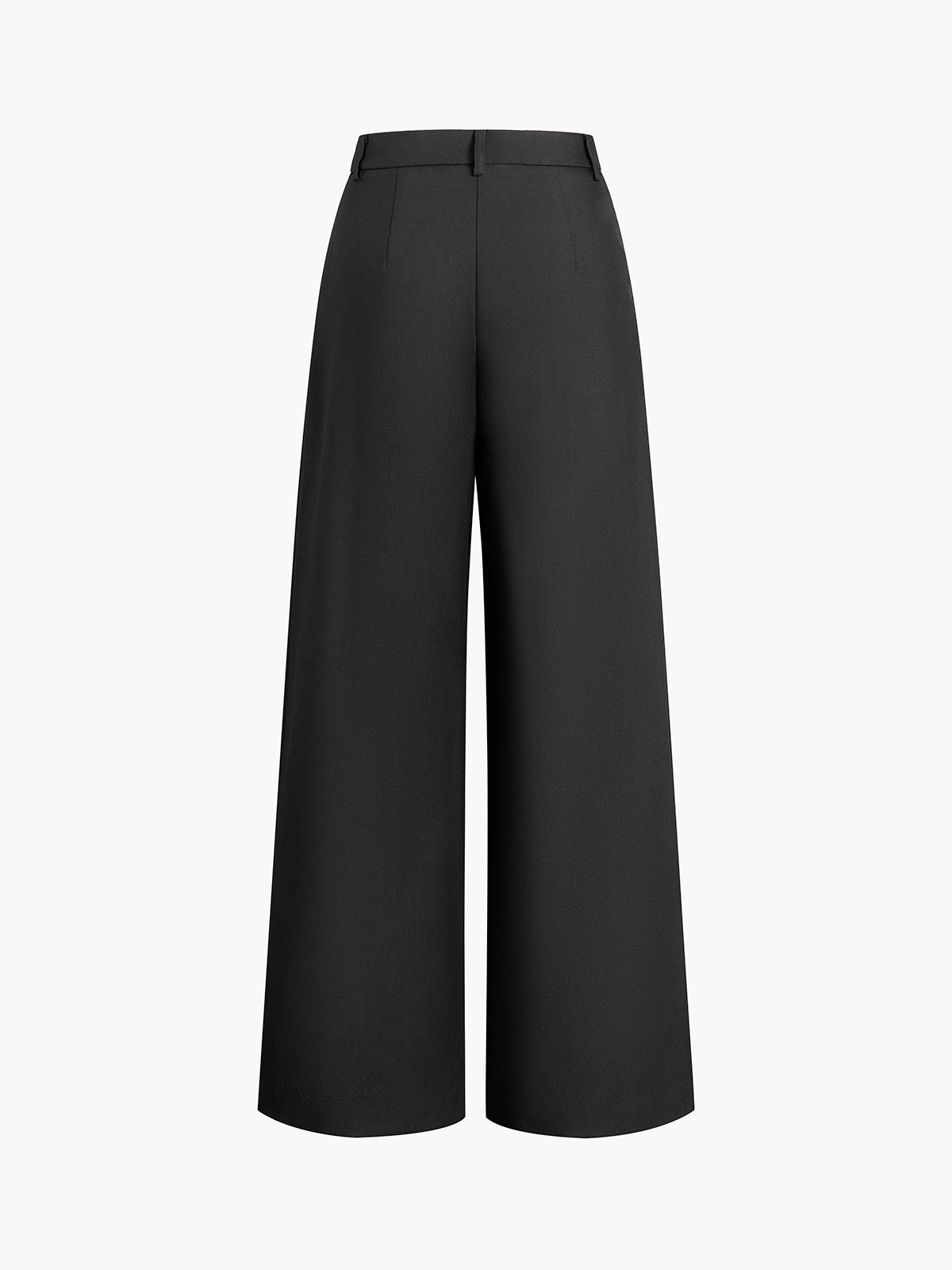 Classic Chic Solid Wide-Leg Pants