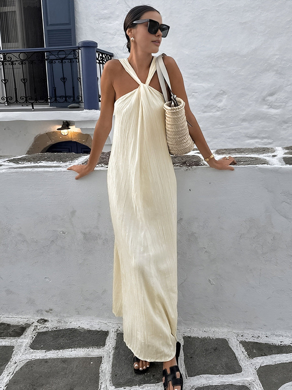 Ivory Coast Chic Long Dress