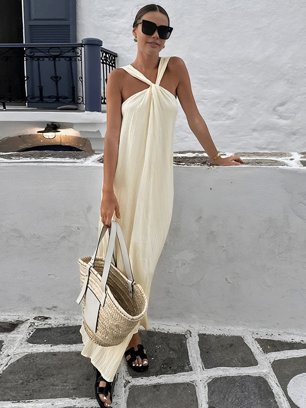 Ivory Coast Chic Long Dress