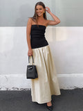 Toronto Contrast Tube Long Dress
