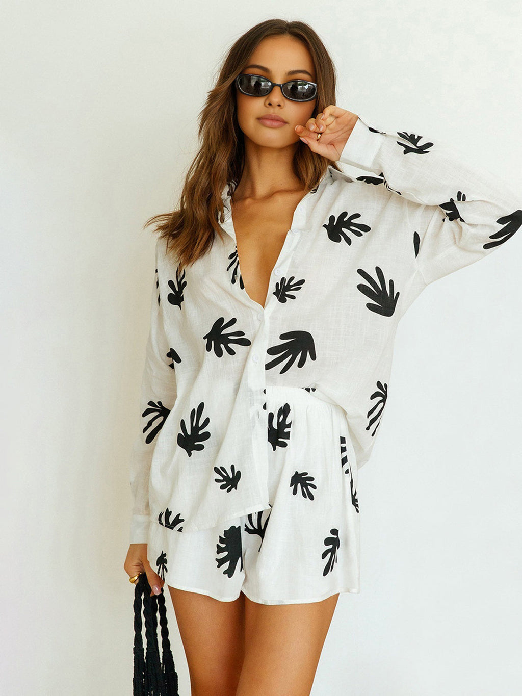 Chic Eclaire Gardenia Shorts Set