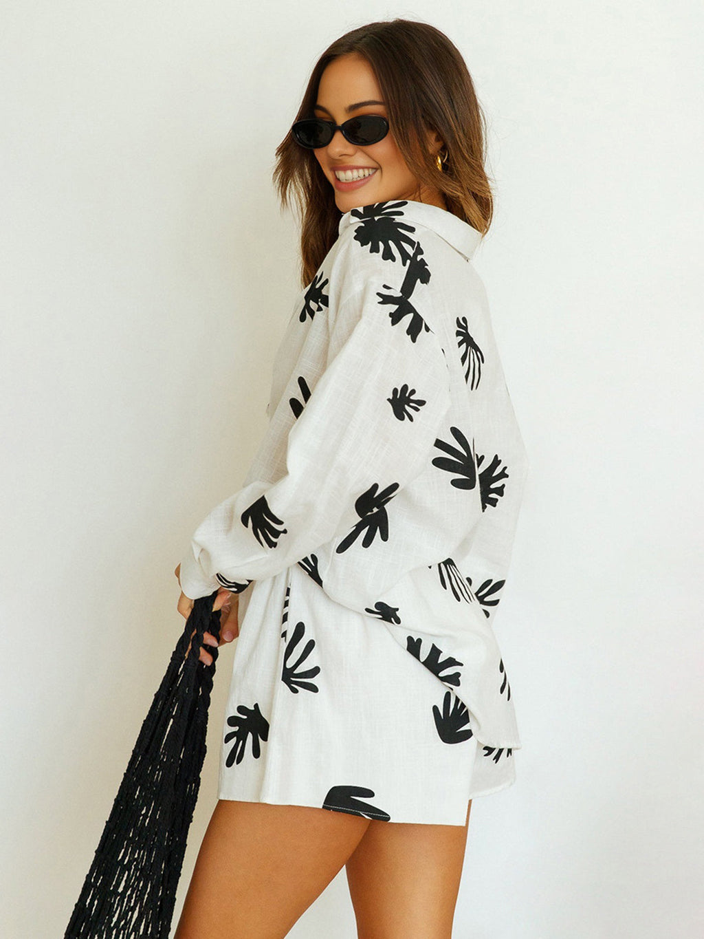 Chic Eclaire Gardenia Shorts Set
