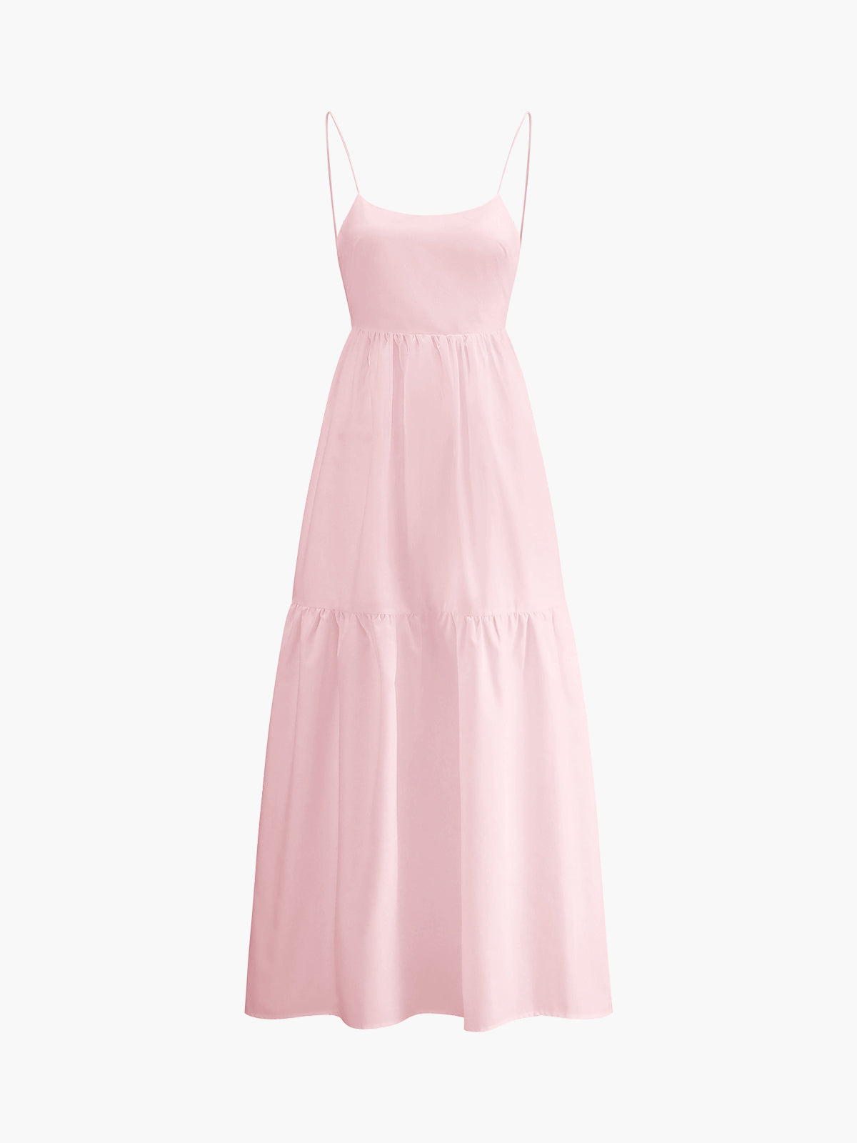Bare Beauty Solid Backless Long Dress