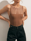 Whisper Thin Sheer Ribbed Tank Top