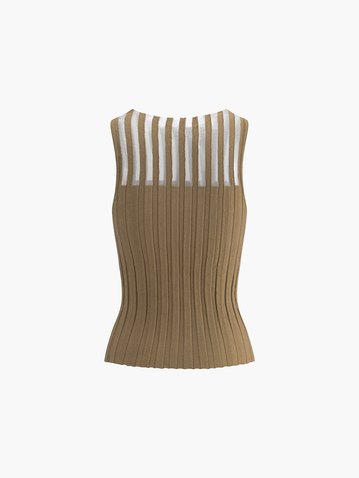 Whisper Thin Sheer Ribbed Tank Top