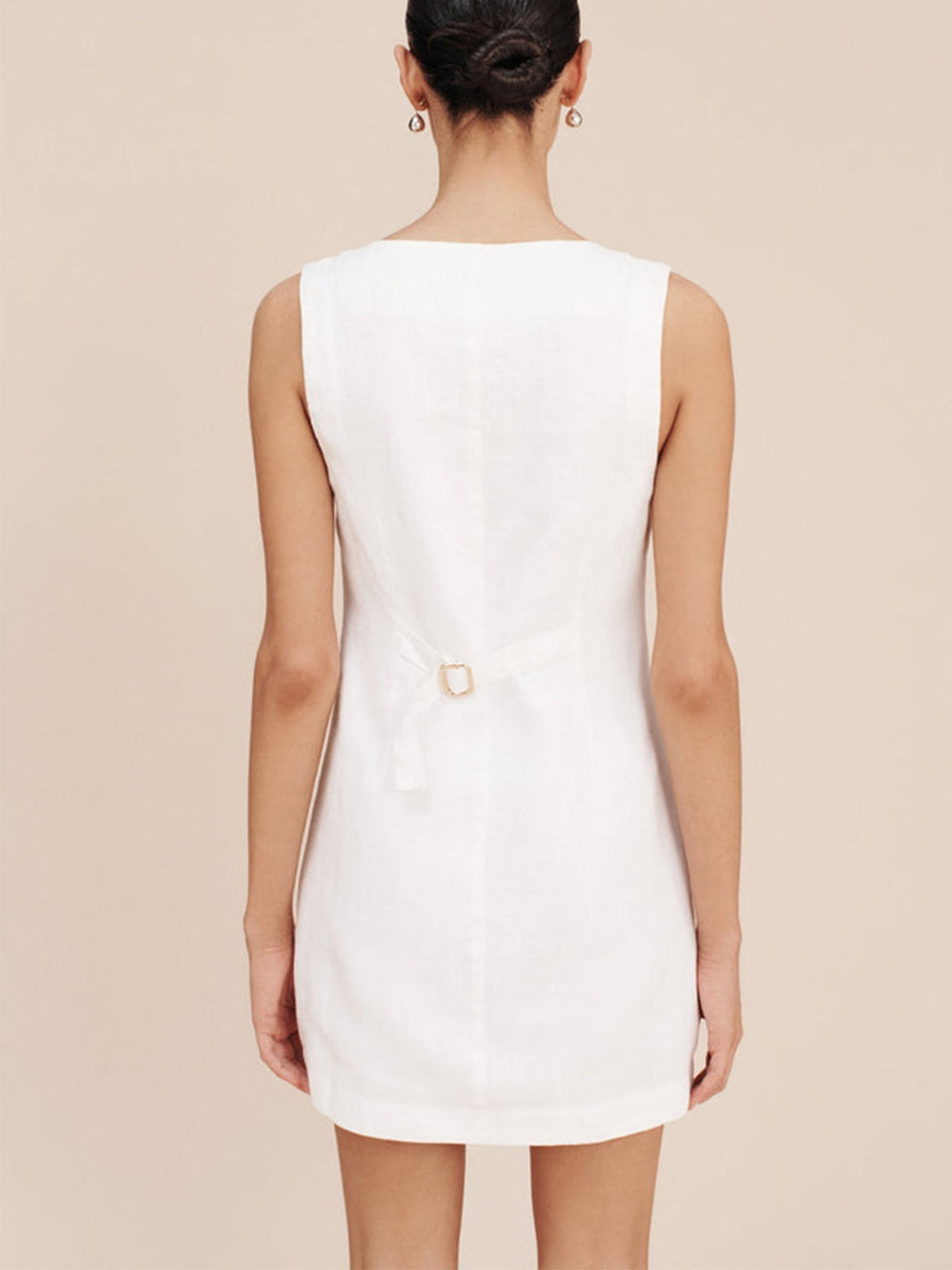 Fresh Life Button-Front Short Dress