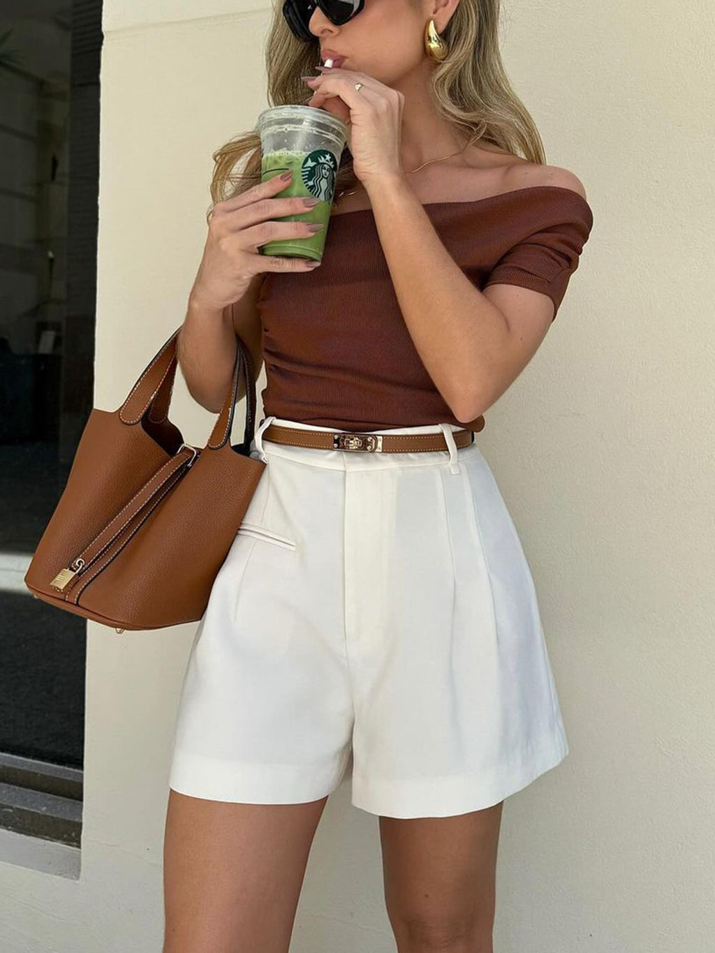Uptown Girl Semi-Sheer Mid-Waist Shorts