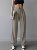 Midtown Fold-Over Waistband Dress Pants