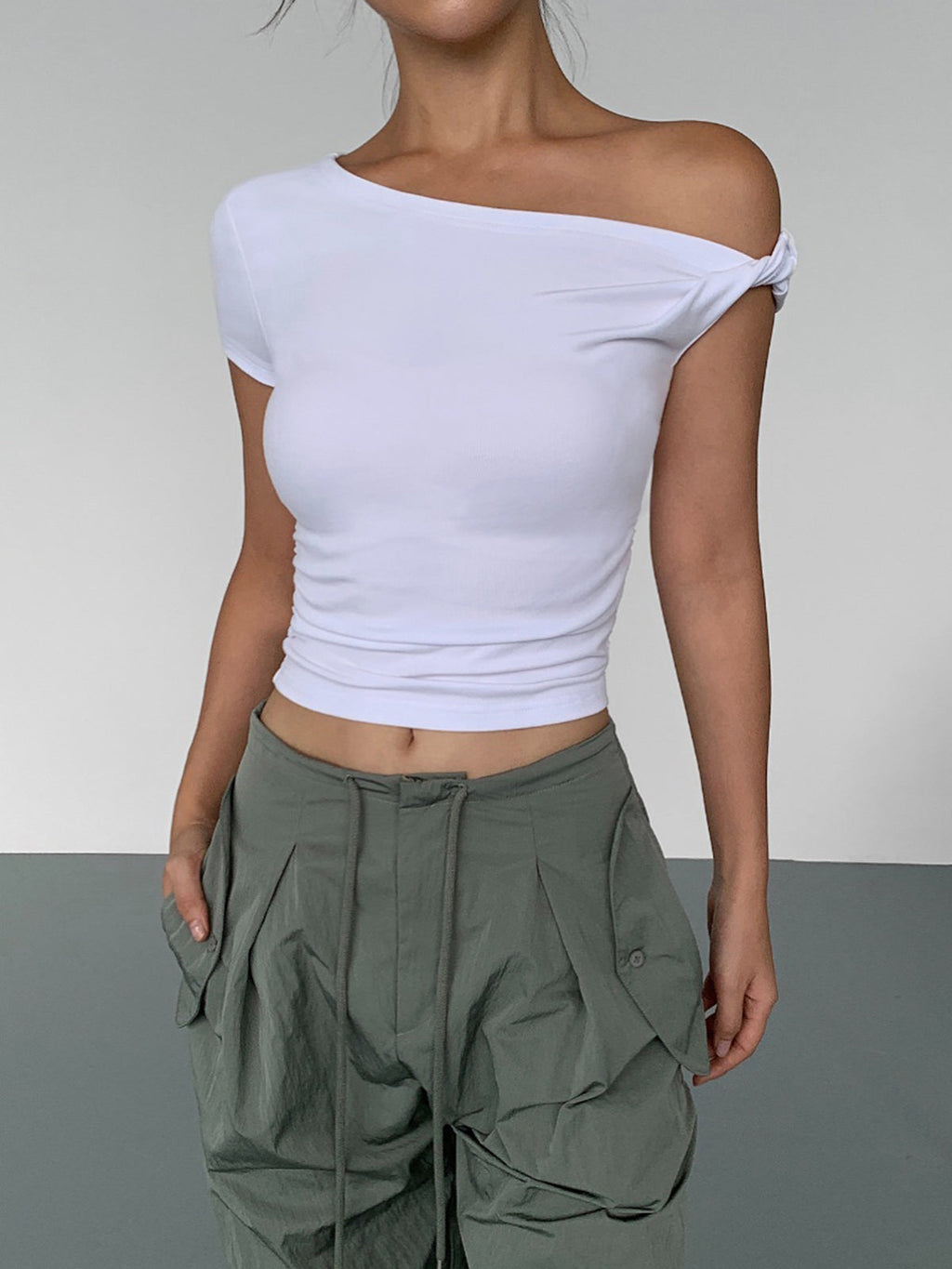 Her Choice Chic One-Shoulder Top