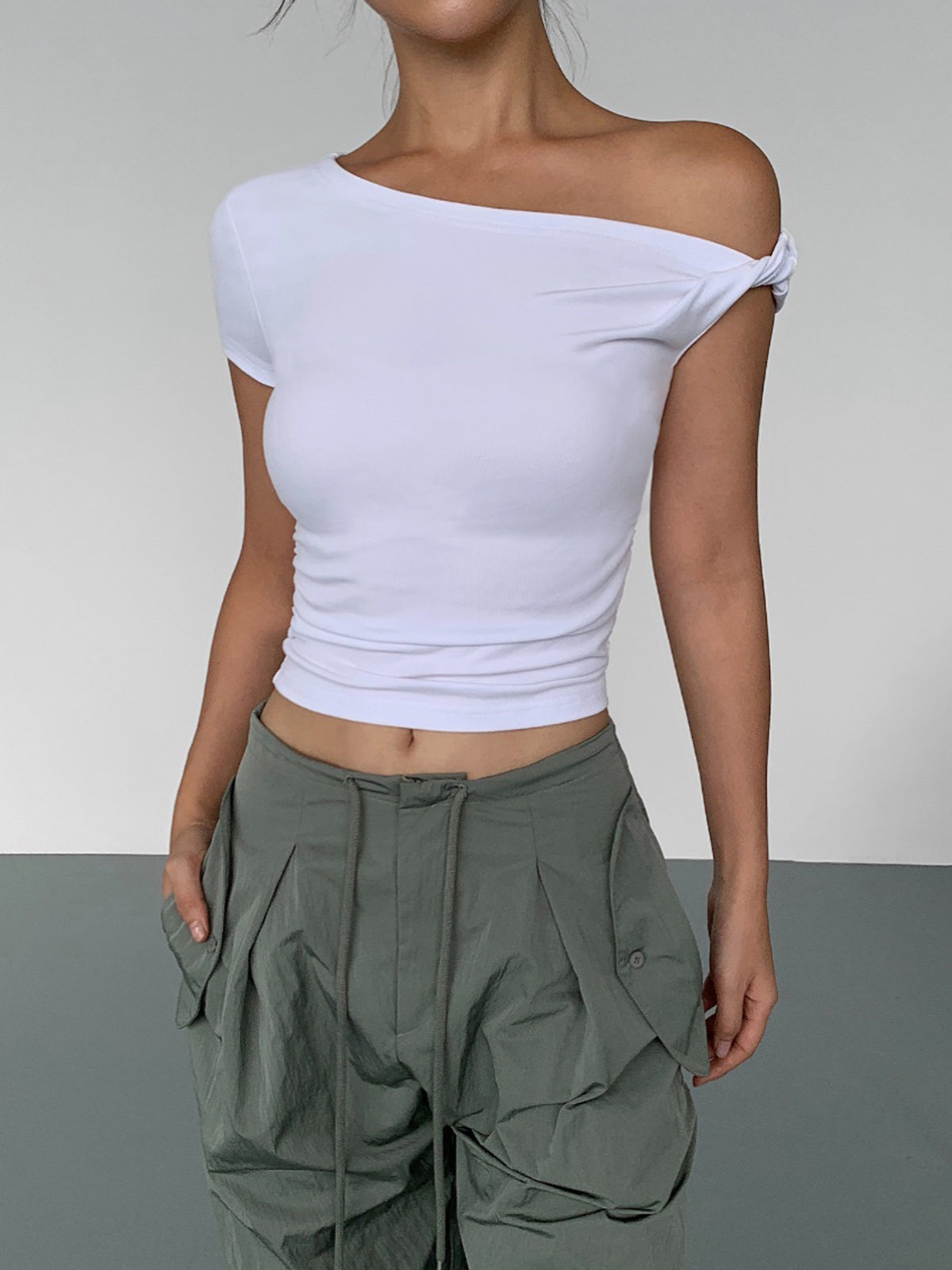 Her Choice Chic One-Shoulder Top