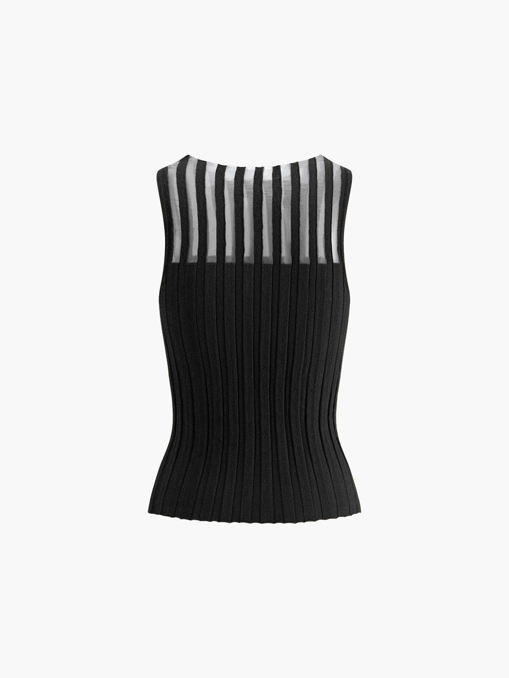 Whisper Thin Sheer Ribbed Tank Top