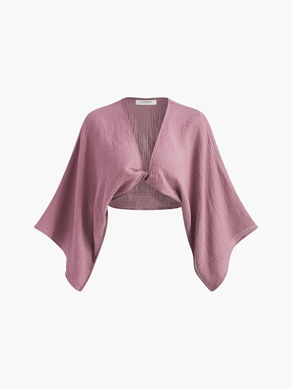 Morning Bloom Long Sleeve Cropped Blouse