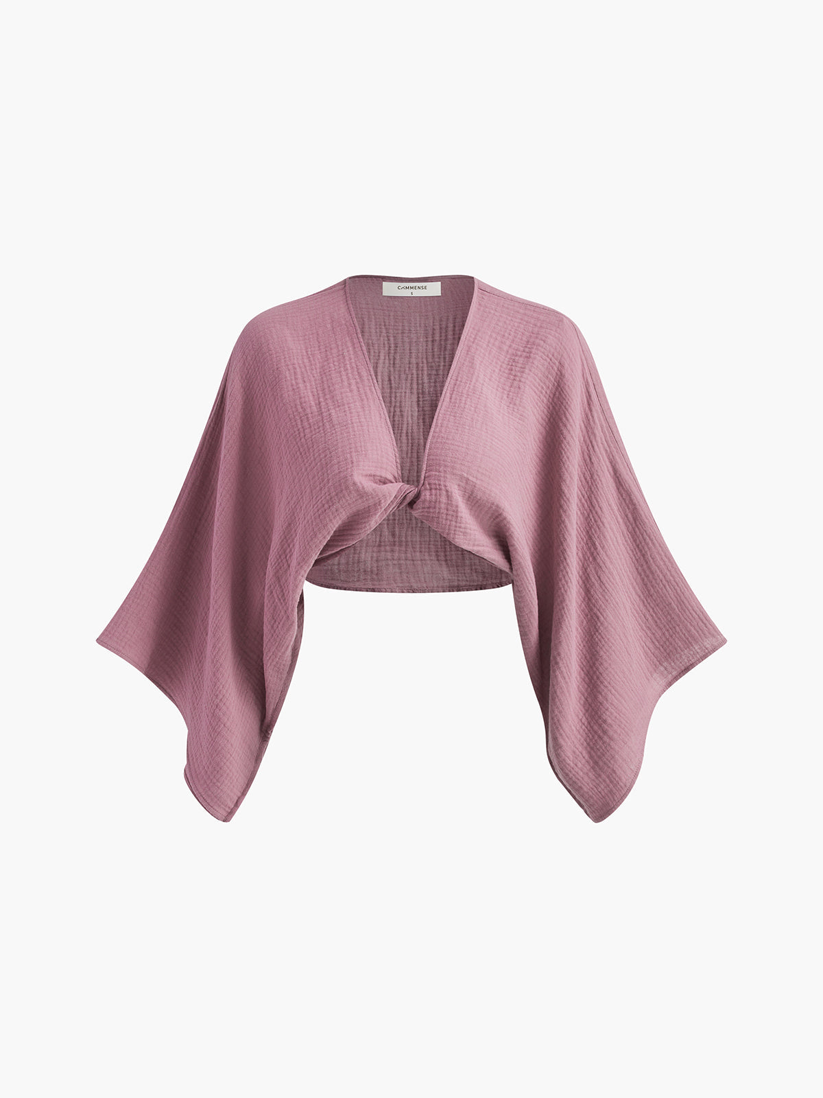 Morning Bloom Long Sleeve Cropped Blouse