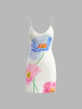 Bloom & Flow Backless Floral Short Dress