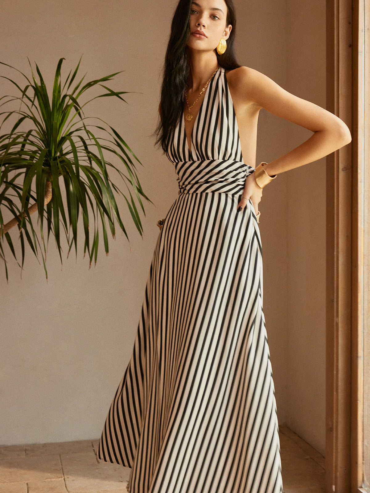 Como Breeze Backless Pockets Dress