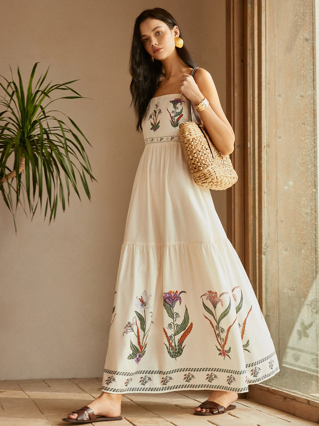 Garden Hour Backless Floral Dress