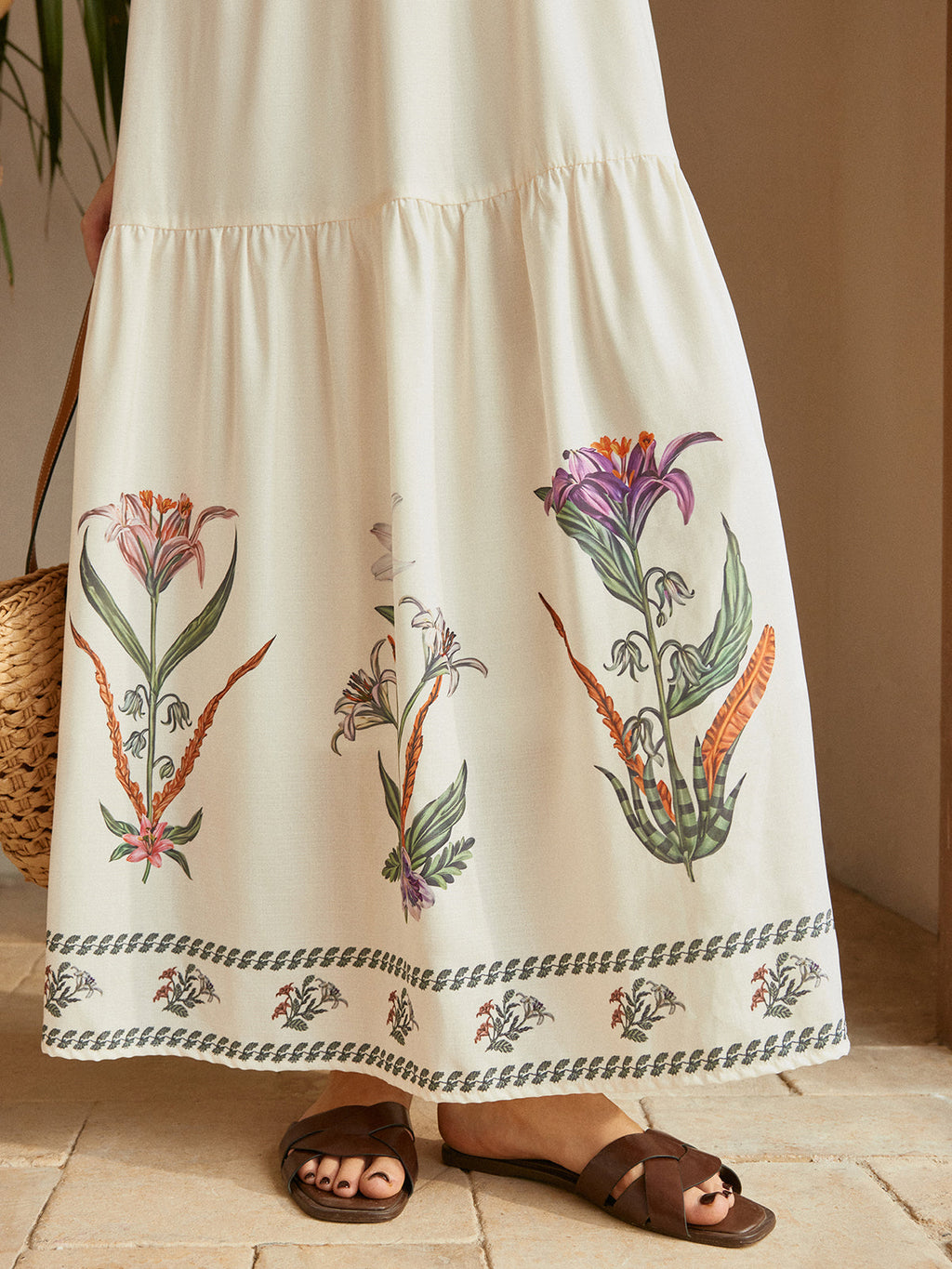 Garden Hour Backless Floral Dress