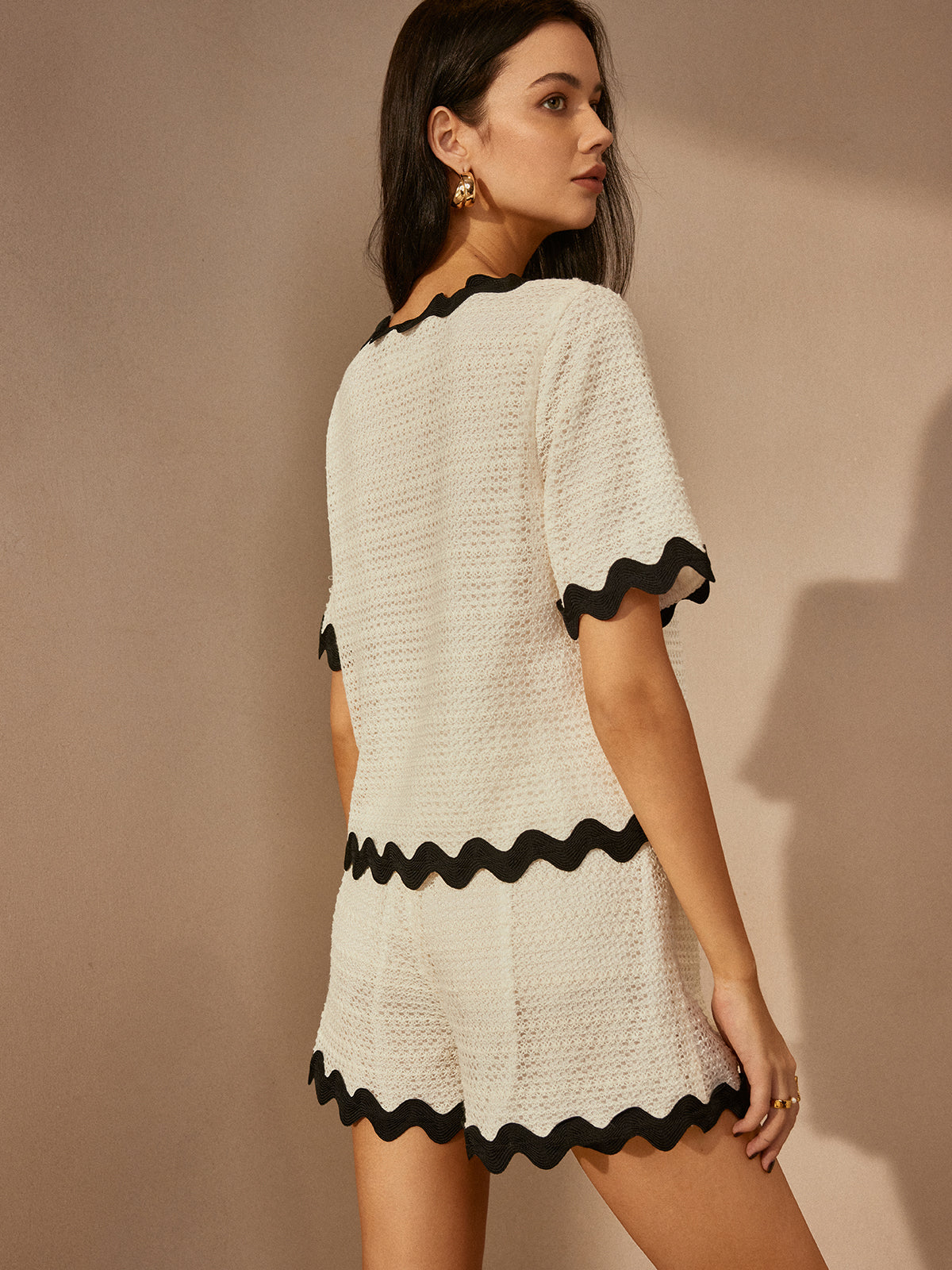 It Girl Contrast Shorts Set
