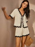 It Girl Contrast Shorts Set