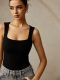 Breezy Casual Plain Strappy Top