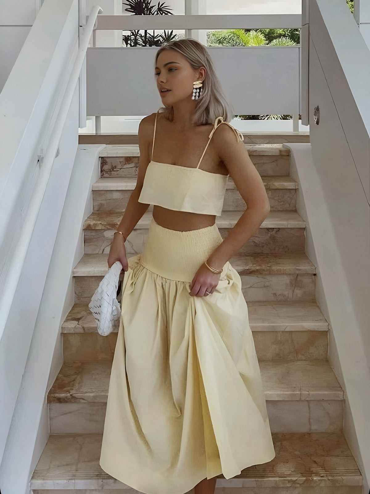 Sunkissed Split Thigh Skirt Set