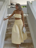 Sunkissed Split Thigh Skirt Set