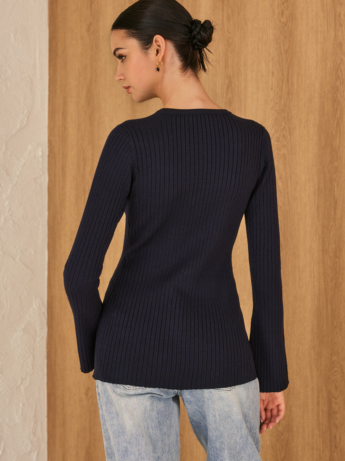 Bougee Boutique Button Knit Top