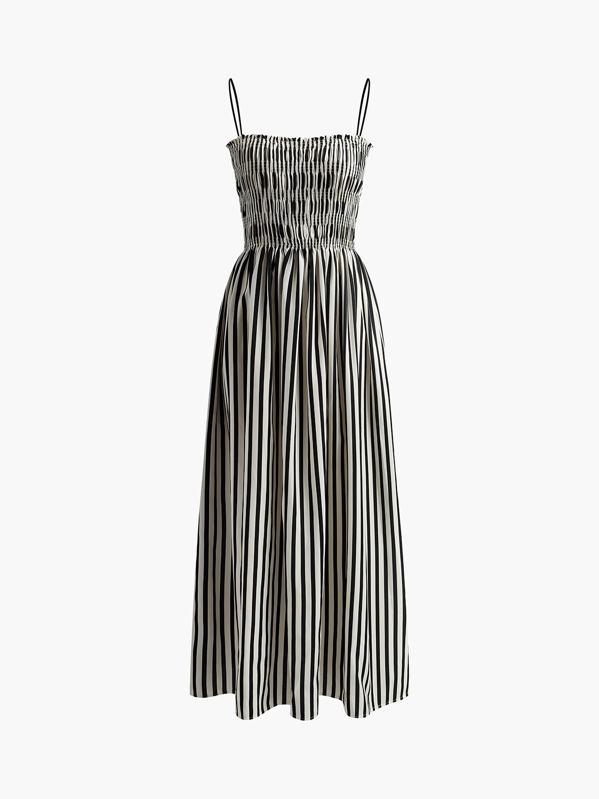 Her Wish Sleeveless Pinstripe Long Dress