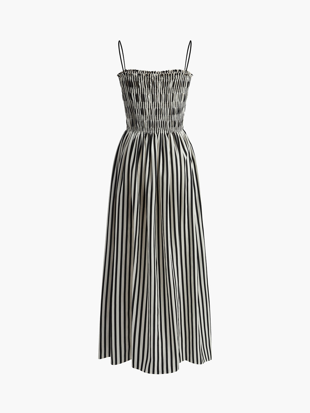 Her Wish Sleeveless Pinstripe Long Dress