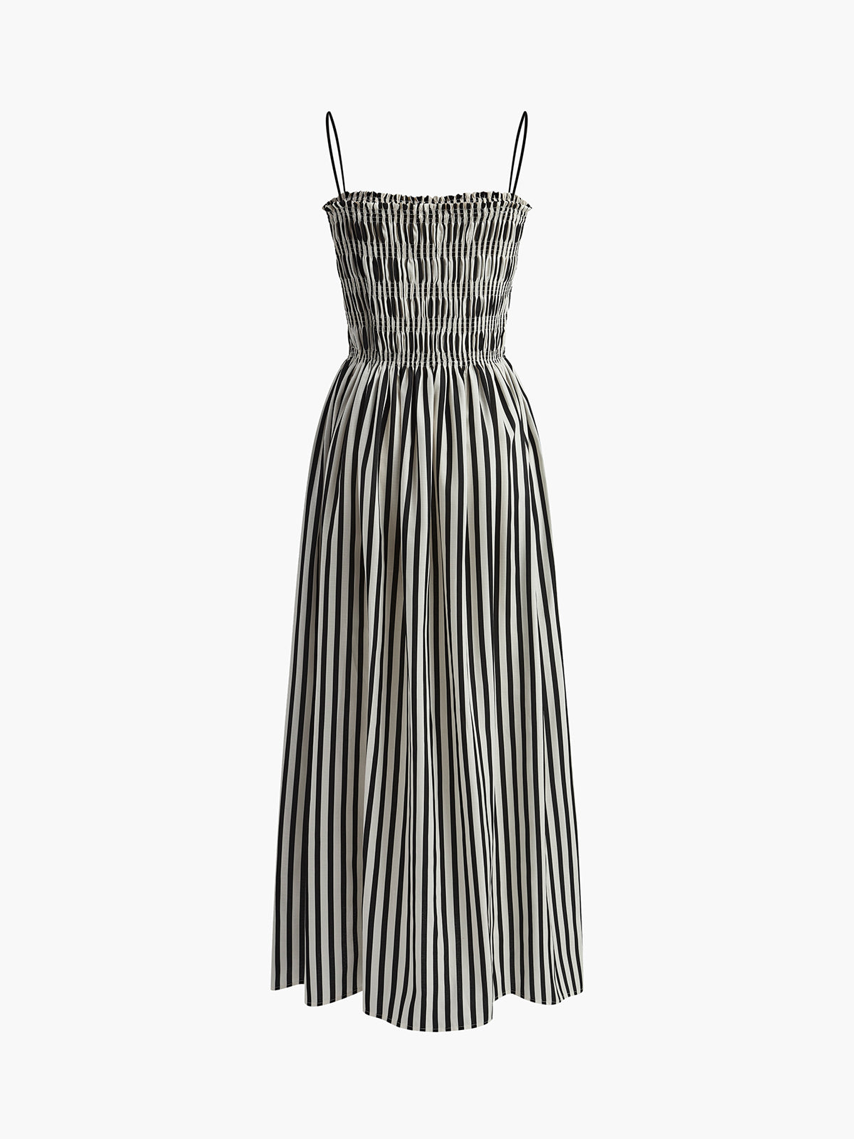 Her Wish Sleeveless Pinstripe Long Dress