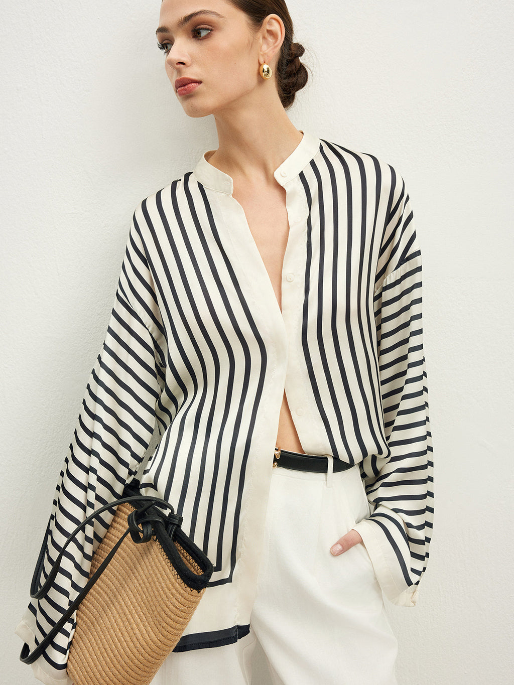 Satin Dreams Upscale Cozy Blouse
