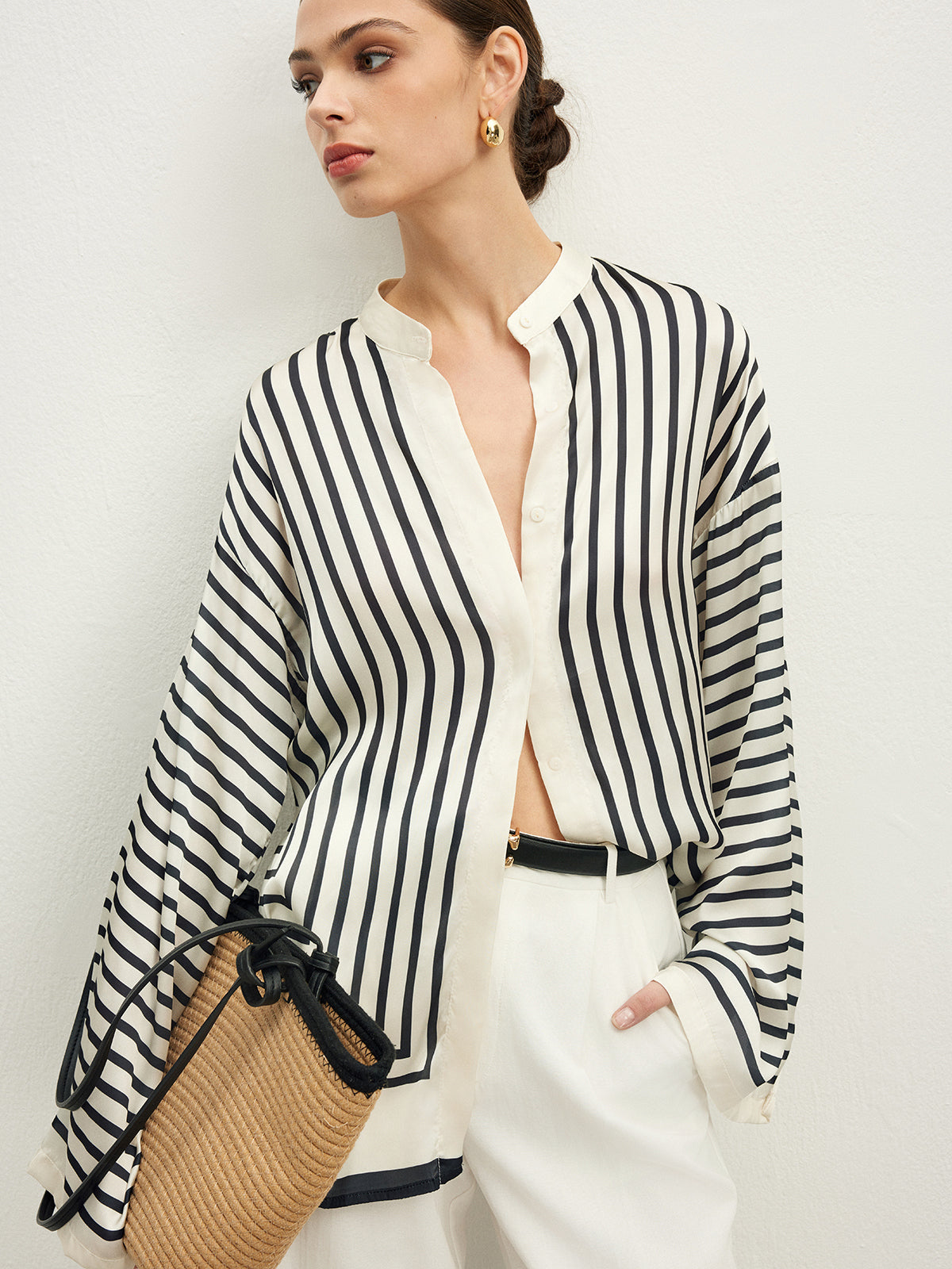 Satin Dreams Upscale Cozy Blouse