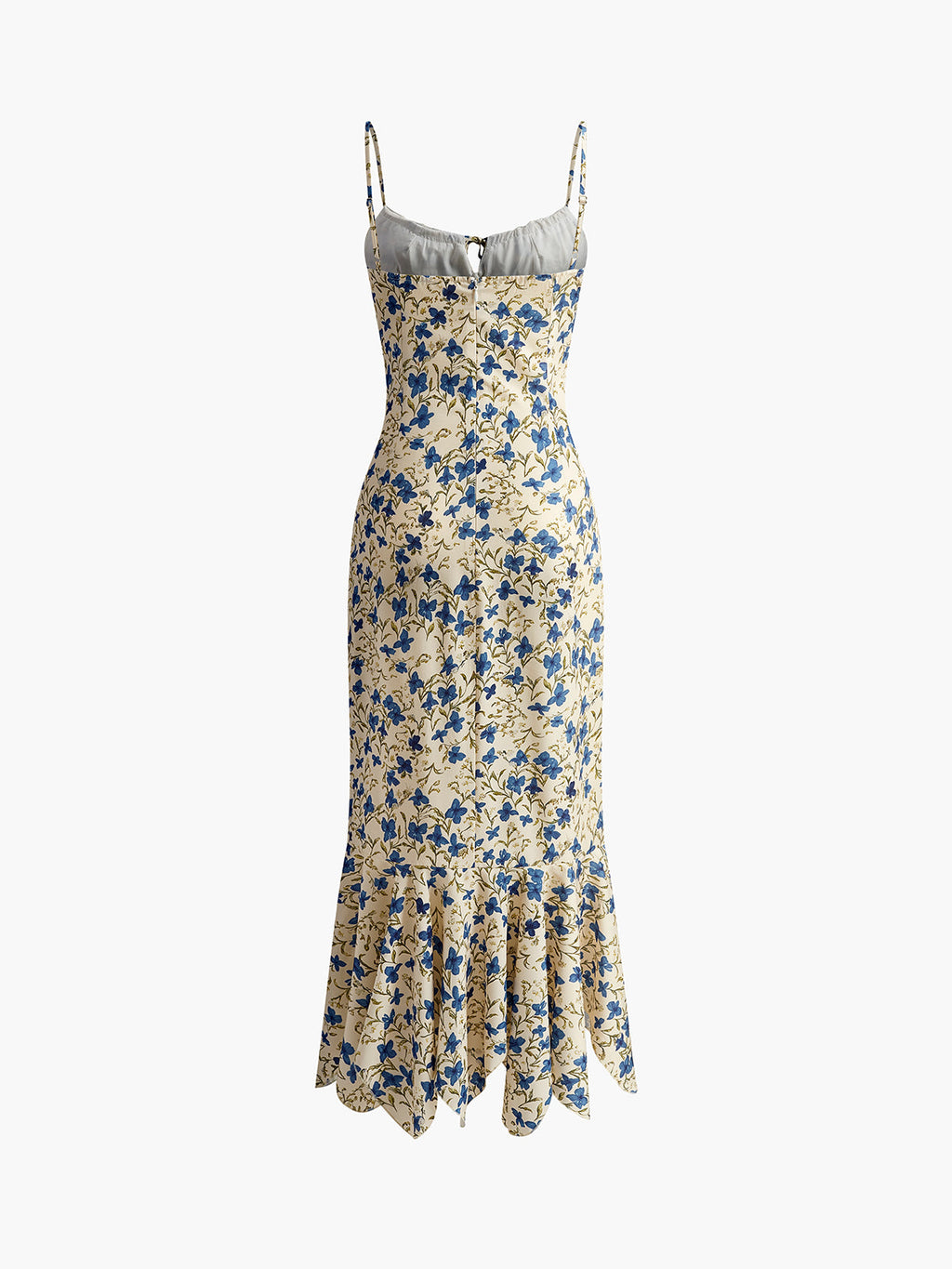 Floral Print Trendy Long Dress