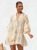 Sun Daze Oversized Sun Print Short Dress