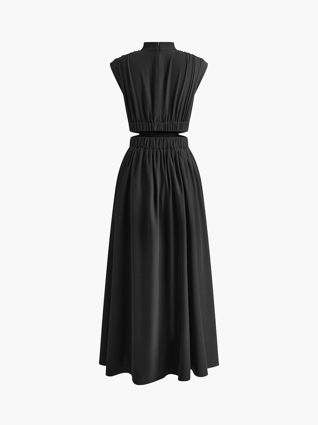 Ellie Mock Neck Comfortable Long Dress
