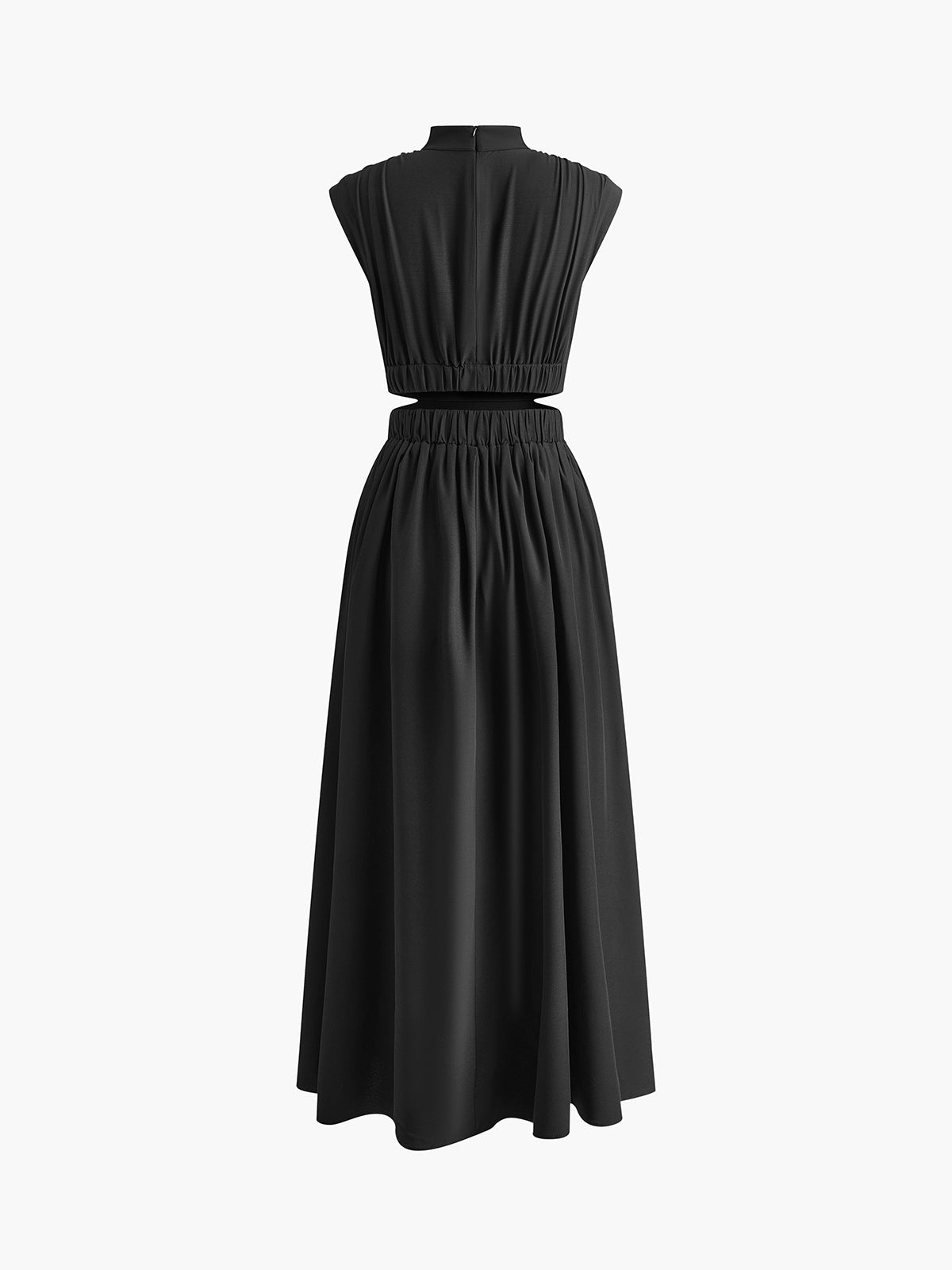 Ellie Mock Neck Comfortable Long Dress