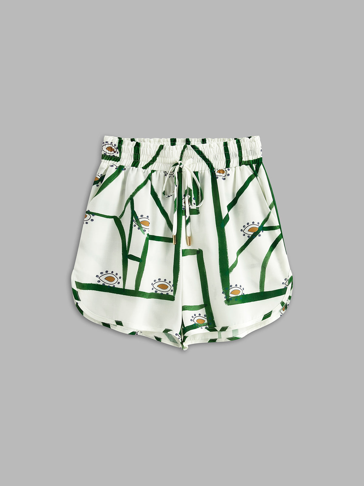 Cozy Casual Drawstring Shorts Set
