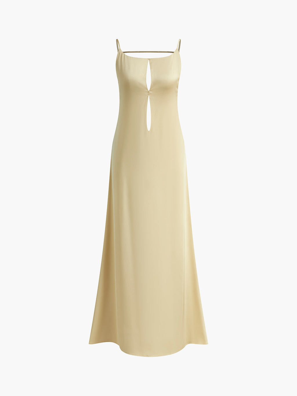 Getaway Girl Backless Satin Long Dress
