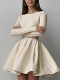 Soft Era Plain Sweater Short Dress