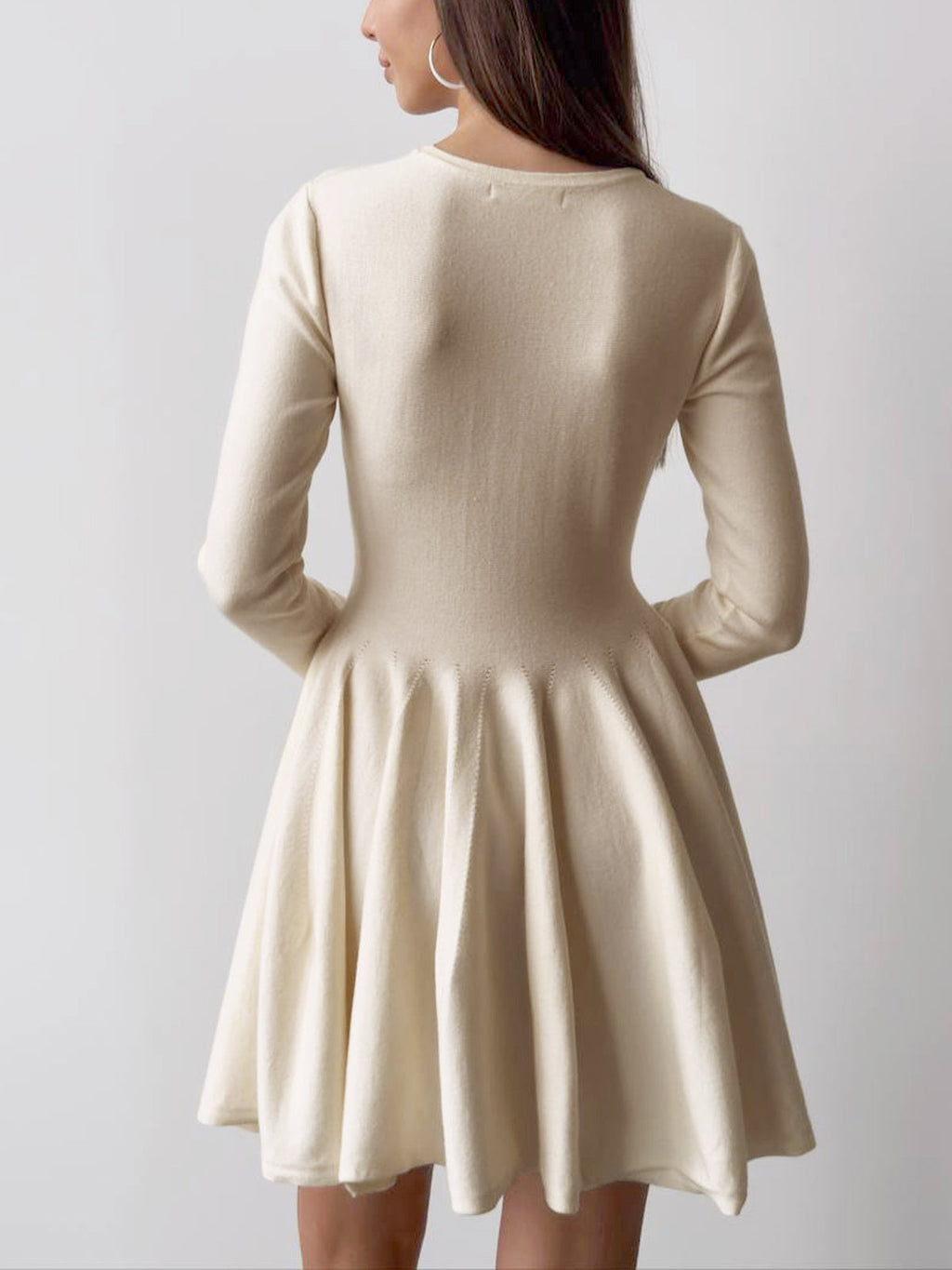 Soft Era Plain Sweater Short Dress