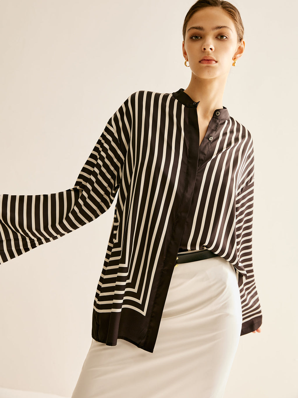 Satin Dreams Upscale Cozy Blouse