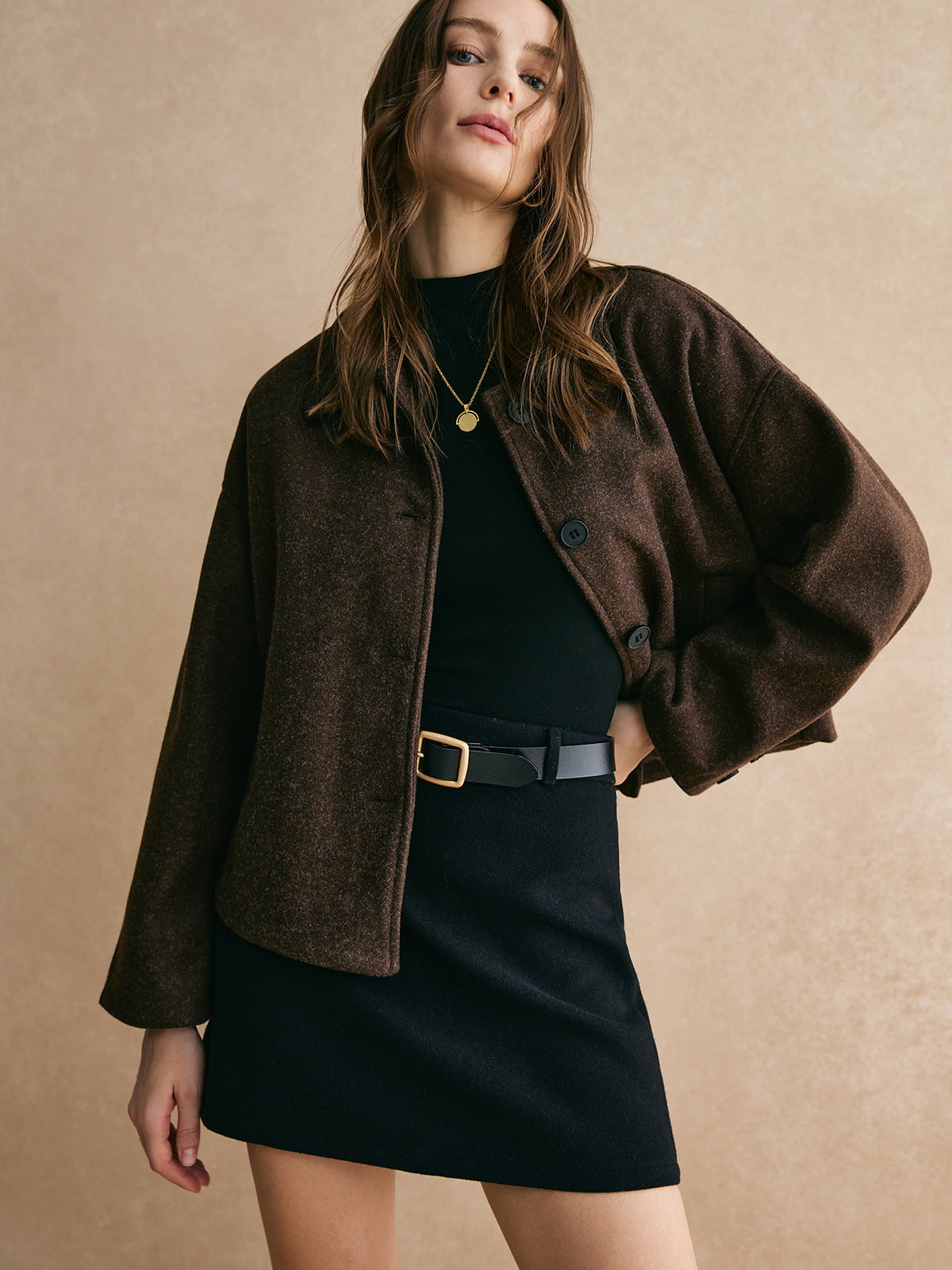 That Girl Tweed Button Down Jacket