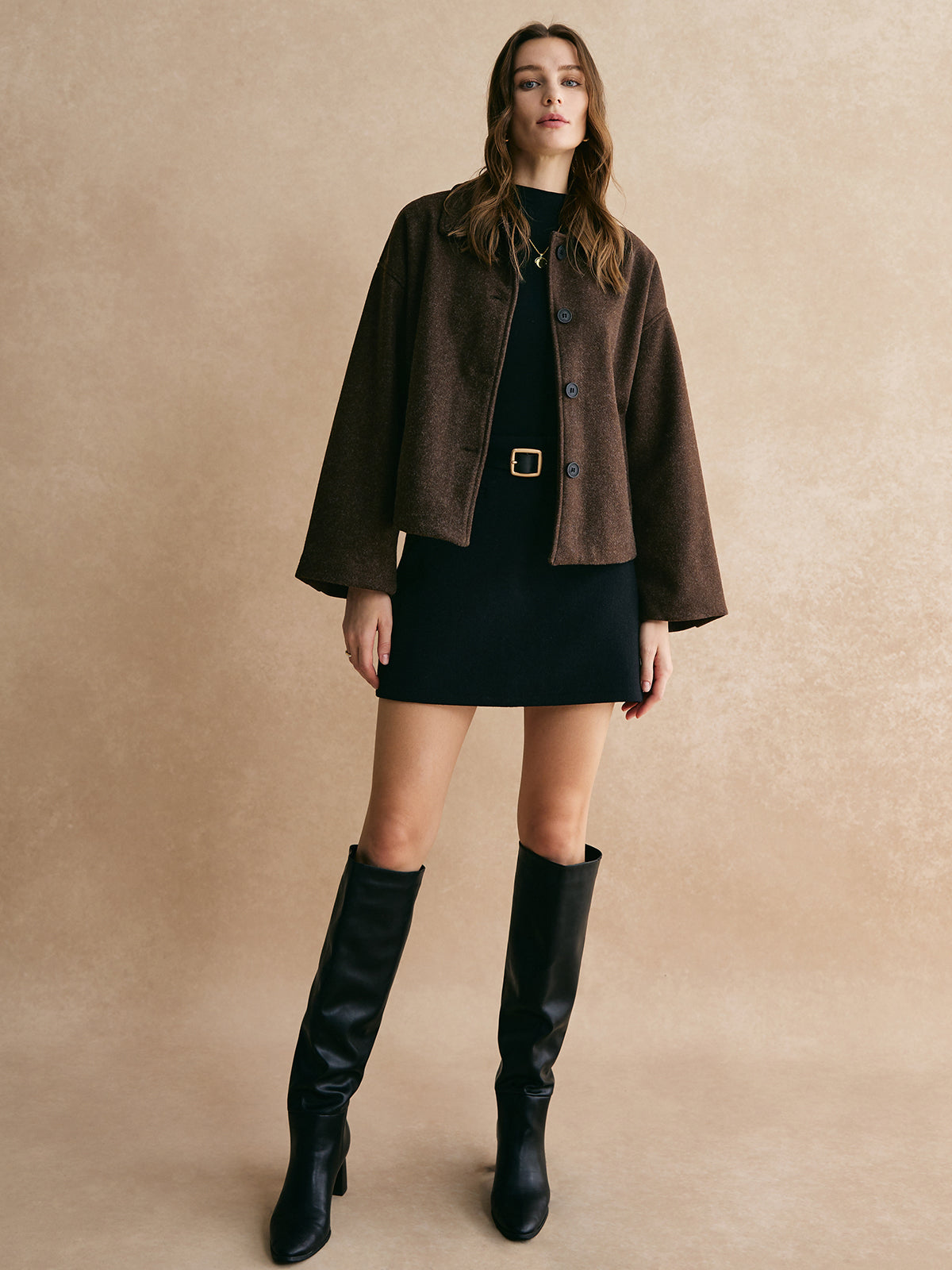That Girl Tweed Button Down Jacket