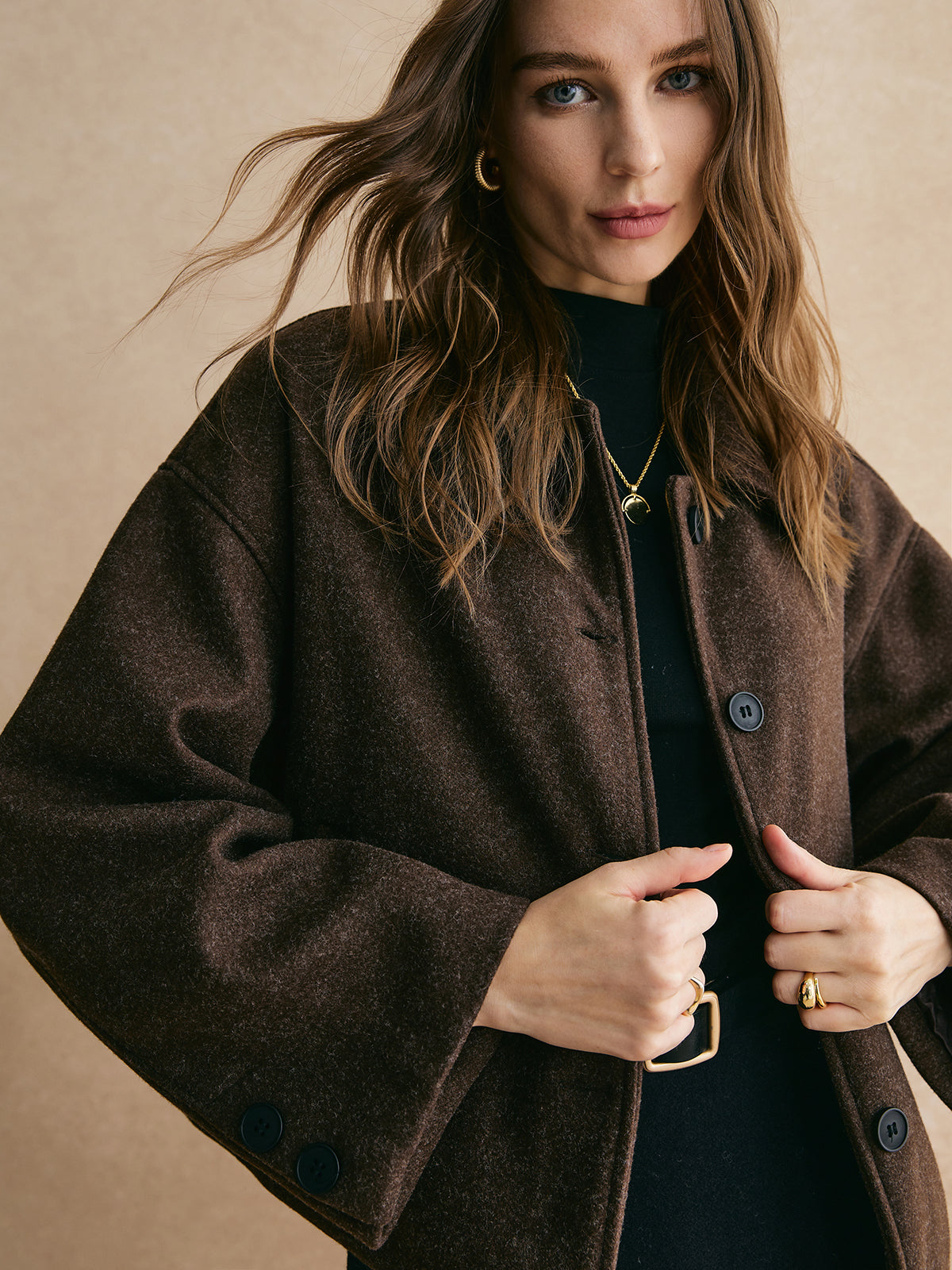 That Girl Tweed Button Down Jacket